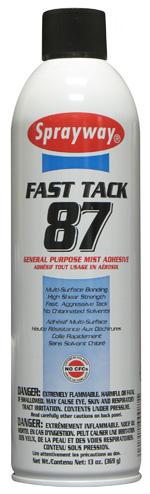 SW084 SW085 Fast Tack 85 General Purpose Web Adhesive SW085 is a high performance aerosol designed for temporary or permanent bonding. Ideal for porous or nonporous surfaces.