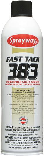 SW211 SW383 Fast Tack 383 SW383 offers a economy pallet adhesive ideal for textile screen printers.