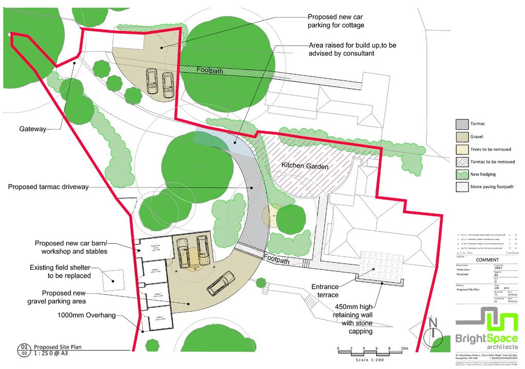 PROPOSED ACCESS & DEVELOPMENT OF GARAGE/STABLES Planning permission has been granted to provide a separate stable and garage complex incorporating