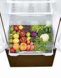 Deep, Extendable The case can be significantly extended, which enables easy arrangement of items and storage of large vegetables whole.