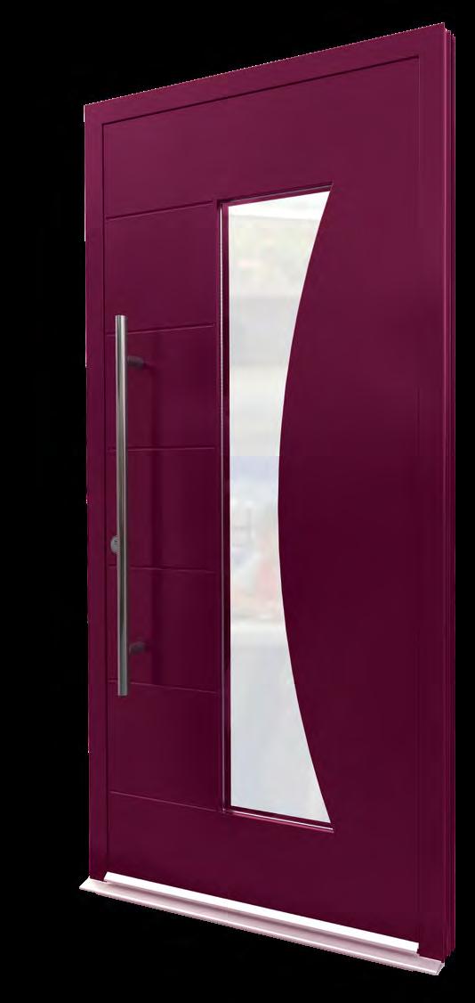 And of course, the door can be supplied in a dual-colour format, with the inside and outside, or outer frame and door sash specified in different colours.