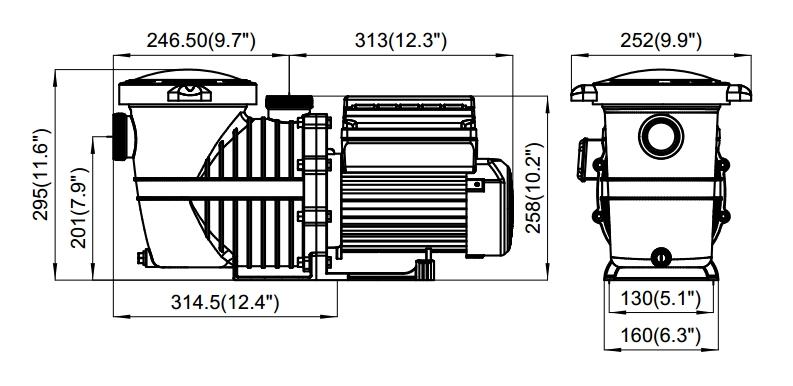 32 Pump Dimensions Flow Pump Performance Curve TOTAL HEAD Cubic Meters per hour Circuit