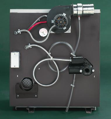 Condensate drain is built into the flue discharge assembly. Drain tube for condensate is factory installed and pre-configured with water trap. Quick connect wiring speeds service, prevents miswiring.