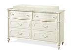 TALL CHEST 330A011 / 23w x 19d x 52h Five drawers with antique mirrored fronts. Top drawer has full extension guides with a removable tray insert and hidden storage.