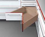 TANDEM plus 568H/568. heavy duty drawer runners Overlay application Description Basic components Full extension concealed drawer runners with integrated BLUMOTION For 16 (5/8") max.