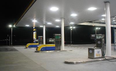 street, petrol stations LED