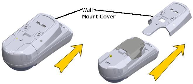 Remove the battery cover from the Indoor Siren, see Figure 28. 2. Insert 4 AA batteries.