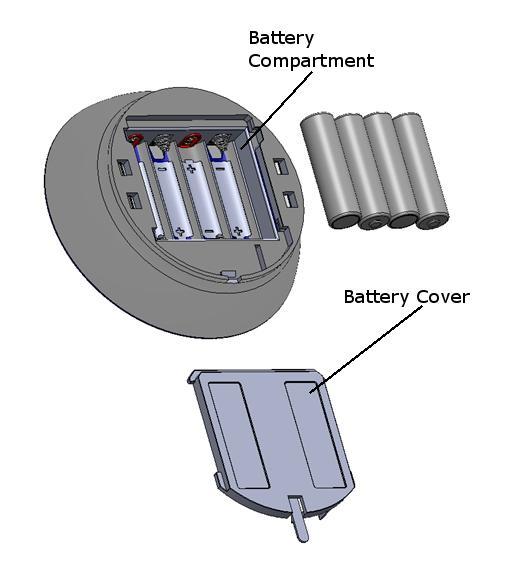 Replace the battery cover on the Indoor Siren.