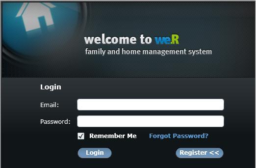We.R System Registration and Remote Access 2 We.R System Registration and Remote Access 2.1 Registration Web Only Registration is a onetime operation. Besides identifying your We.