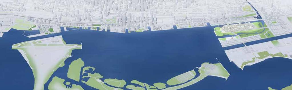 3.6 BUILT FORM Central Waterfront Inner Harbour Outer Harbour Villiers Island in the City Context Villiers Island holds an important place in the context of Toronto s natural and built landscapes at