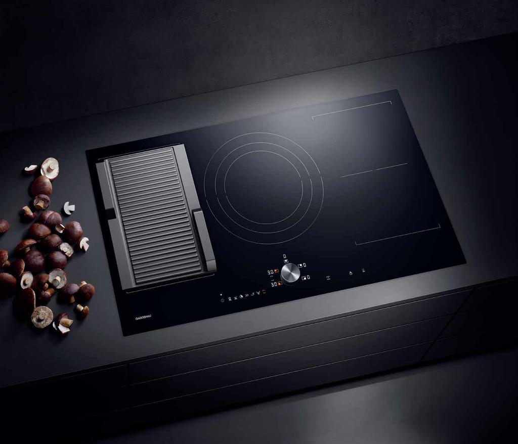 Cooking The cooktops 200 series Each with a different character, this part of the range presents widths from 60 cm to 100 cm.
