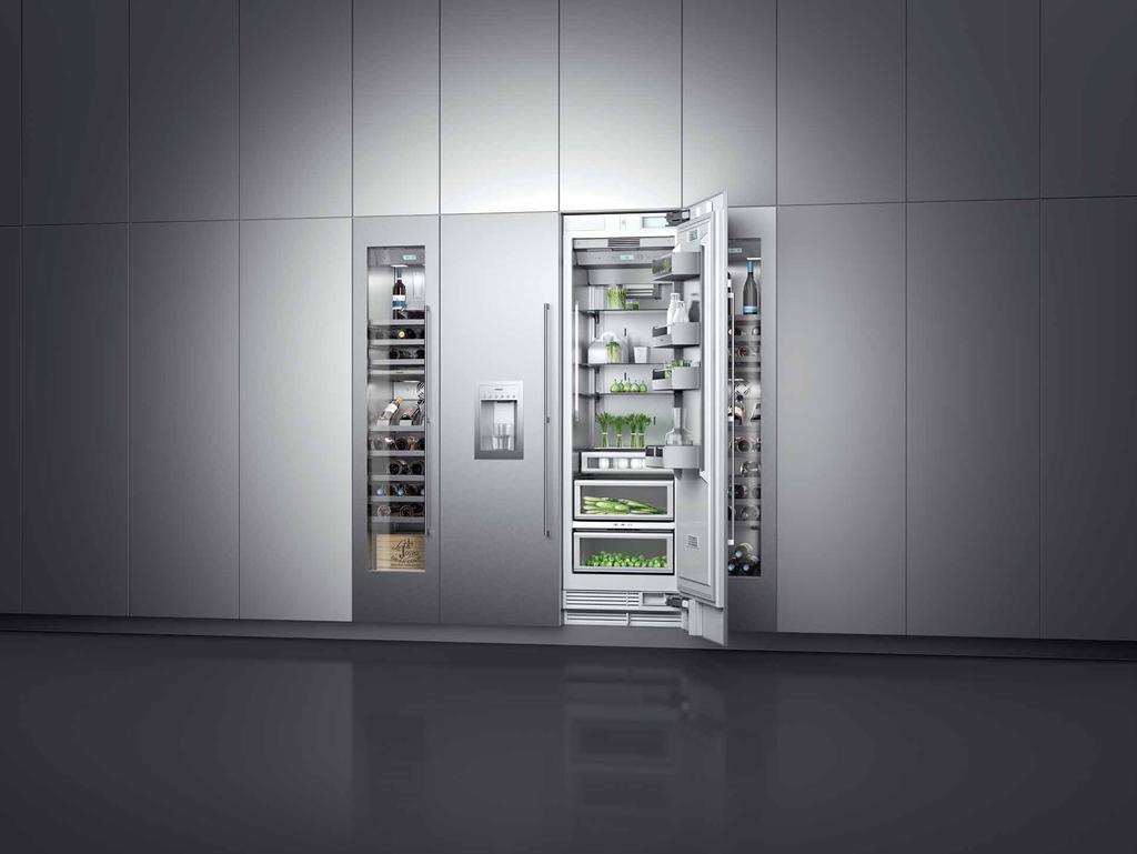 Cooling The Vario cooling 400 series A fully integrated, built-in modular family: refrigerators, freezers, fridge-freezer combinations and wine climate cabinets can be partnered in a multitude of