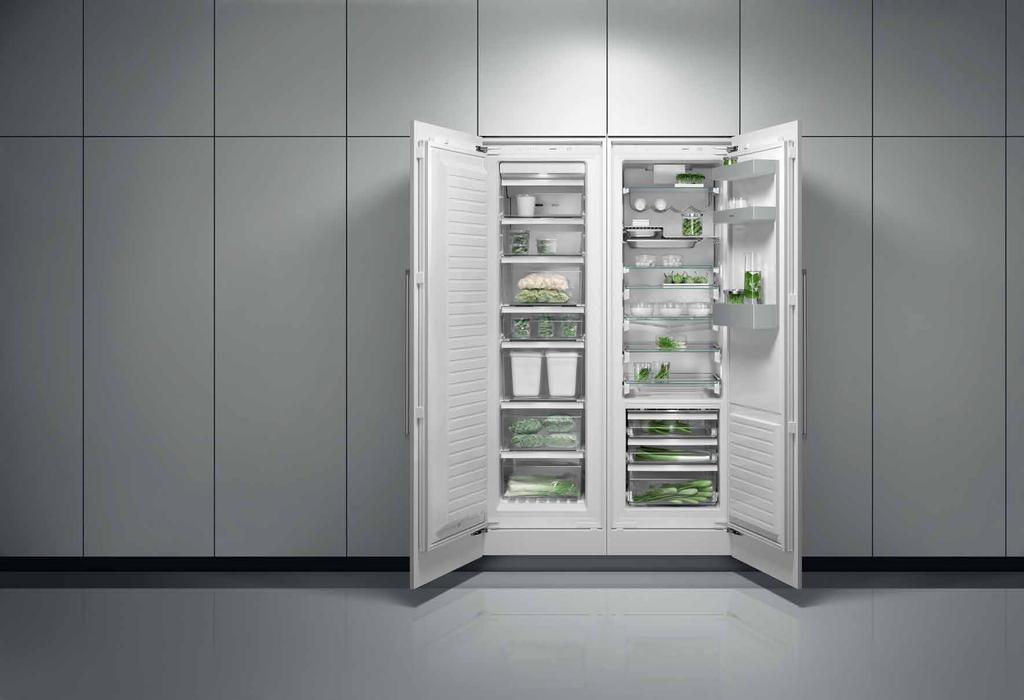 Cooling The Vario cooling 200 series This range of refrigerators, fridge-freezer combinations and freezers fits perfectly into any standard integrated kitchen design and yet manages to offer greater