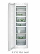 The cooling 200 series Refrigerator RC 282 Freezer RF 282 Vario refrigerator 200 series RC 289 Vario freezer 200 series RF 287 RC 282 203 with fresh cooling fully integrated Niche width 56 cm, Niche