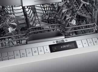 Innovative Zeolite technology helps all our dishwashers within the series achieve their A+++ energy rating and speed.