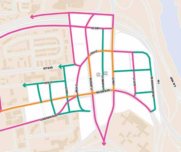 DRAFT 2014.01.31 ROSSLYN PLAN FRAMEWORK Transportation Theme 3: Transforming Rosslyn s street system into an enhanced grid network of complete streets.