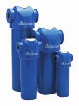 With the exhaust valve open, the purge air expands from line pressure to atmospheric pressure and flows downwards through the columns, over the off-line desiccant material.
