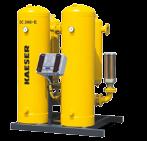 Large models DC 69 to 545 With an open design and suited for pressures up to 0 bar (g), or optionally up to 6 bar (g), these large desiccant dryers provide the same reliability and efficiency as