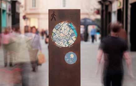 SIGNAGE AND WAYFINDING Utilize signage and wayfinding to reinforce the City Center character, placemaking elements, and navigation.
