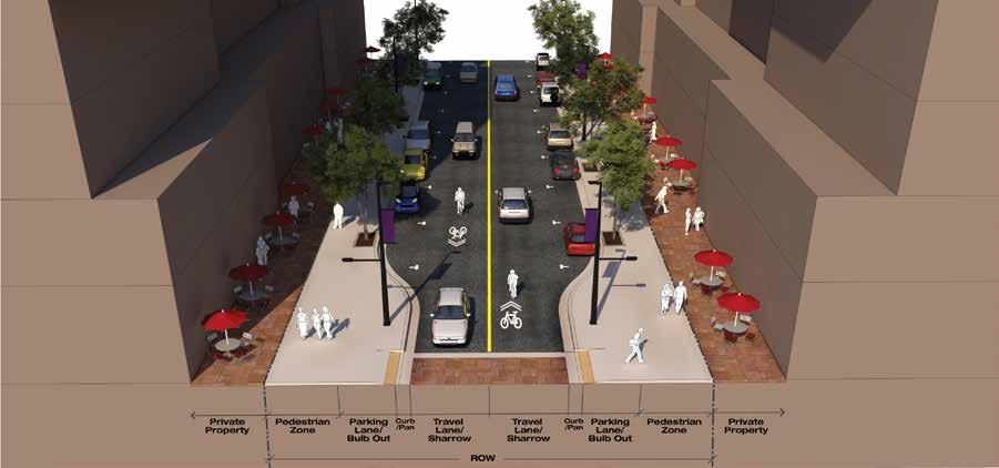 FIGURE 1: MIXED USE STREET (TYPICAL) Above graphic for concept only.