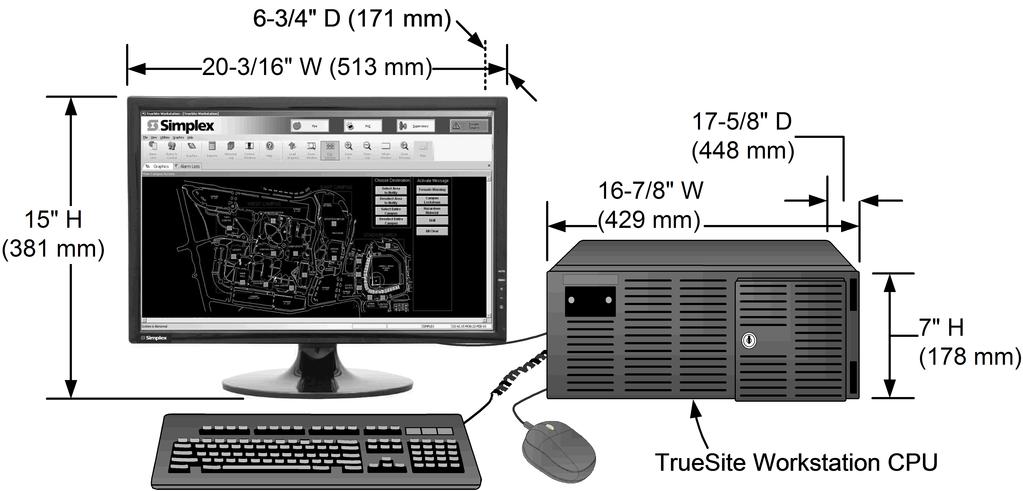 Hardware reference with 21.5" desktop monitor Figure 10: Hardware reference with 21.