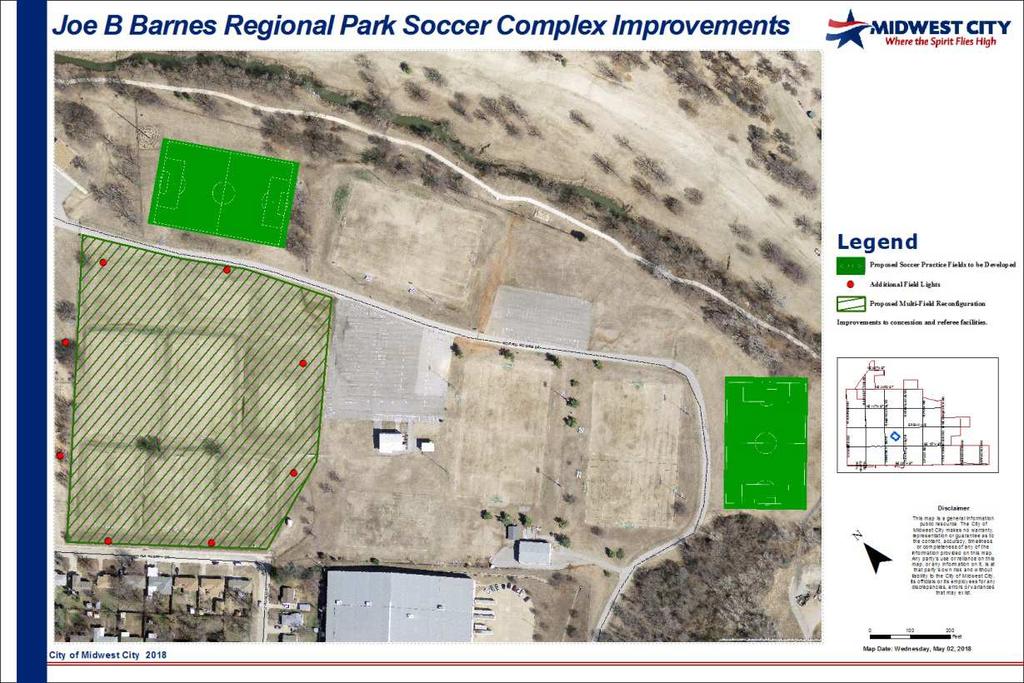 Soccer Facility $1,030,000 2 New Soccer Fields This project would incorporate two new soccer fields outfitted with full irrigation and full