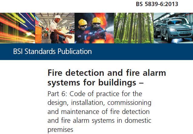 New Title to Better Reflect Scope and Content BS 5839, Fire detection and fire alarm systems for buildings Part 6: Code of