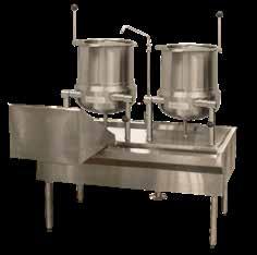COUNTERTOP TILTING KETTLES DIRECT STEAM TABLE/COUNTER MOUNT KETTLES KETTLES These 2/3 jacketed direct steam operated kettles are great for steaming up just the right size batches.