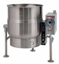 KETTLES LEG BASE TILTING KETTLES ELECTRIC FLOOR KETTLES These self contained electric kettles are available in either 2/3 jacketed or fully jacketed models.