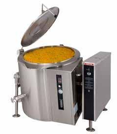 LEG BASE TILTING KETTLES GAS FLOOR KETTLES KETTLES Shown with optional cover Ships from Toronto, Canada These self contained gas kettles are available in either 2/3 jacketed or fully jacketed models.