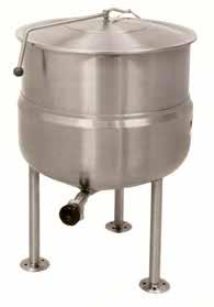 KETTLES LEG BASE STATIONARY KETTLES DIRECT STEAM FLOOR KETTLES These self contained direct steam kettles are available in either 2/3 jacketed or fully jacketed models.