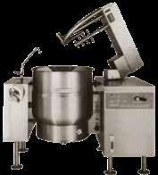 MIXER KETTLES MIXER KETTLES WITH HYDRAULIC POWER TILT BRIDGE KETTLES These 2/3 jacketed mixer kettles are available in direct steam and electric models.
