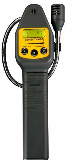 SENSIT HXG-3/3P Displays LEL and PPM readings simultaneously for accurate leak detection and analysis.
