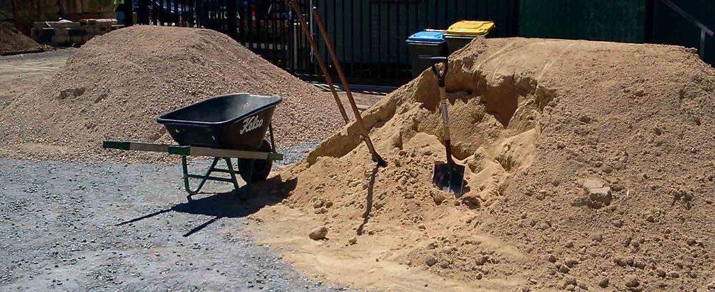 BEFORE YOU START QUARRY RUBBLE QUARRY SAND OR BEDDING SAND Required Tools & Materials Before you start Quarry rubble Bedding sand Pavers or blocks Gloves Wheelbarrow Shovel Steel screed rails/straps