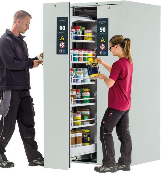 V-MOVE-90 81 cm Safe and approved storage of flammable hazardous substances in working areas Safety storage cabinet V-MOVE-90 model V90.196.081.