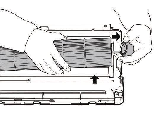 Procedure 1) Remove the two screws and remove the fixing board of the fan motor (see CJ_AB_ INV_028).