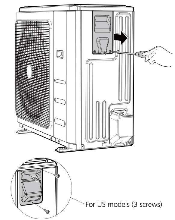 NIN728C2V32 Procedure Illustration 1) Turn off the air conditioner and the power breaker.