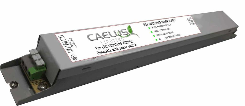 Caelus DRIVER with built in dimmer 45W Driver Part # CLD04500ICB 80W Driver Part # CLD08000ICB The Caelus HF Driver V.1.