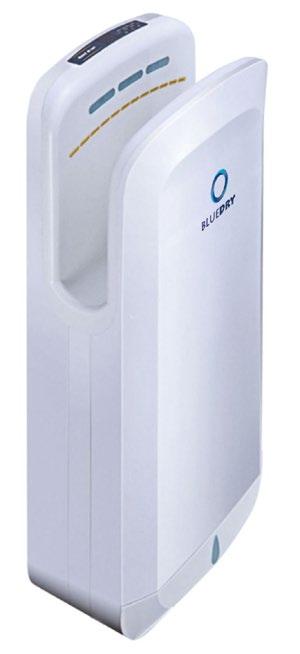 Blue Dry - BD1091 WHITE ABS WHITE/BLACK ABS SILVER ABS A high speed motor speeds air jets out of three openings or fast and thorough hand drying.