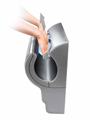 12 sec The fastest Testing based on NSF Protocol P335, proves that Dyson Airblade hand