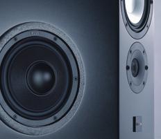The Side-firing configuration of the Karat woofers, with their cellulose graphite cones, is the key to impressive bass with a narrow front baffle.