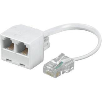 Using one RJ14 socket in the module requires connecting an additional divider (telephone RJ14 tee separator) and additional cable.