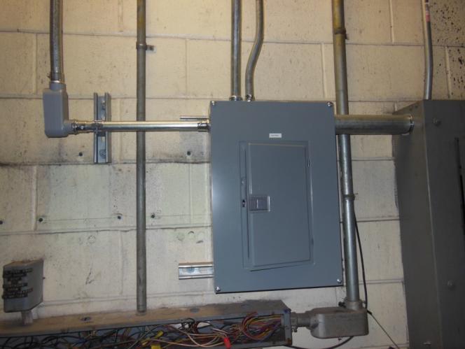 New dedicated Boiler Sub-Panel which currently provides power for