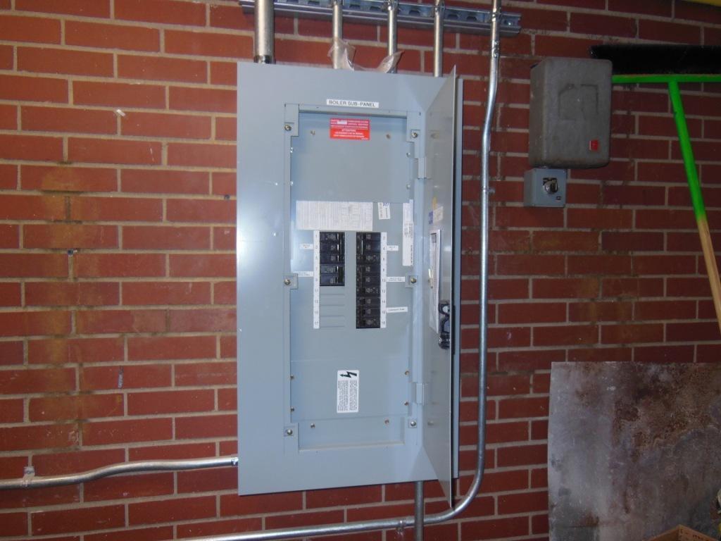 New dedicated Boiler Sub-Panel which currently provides power