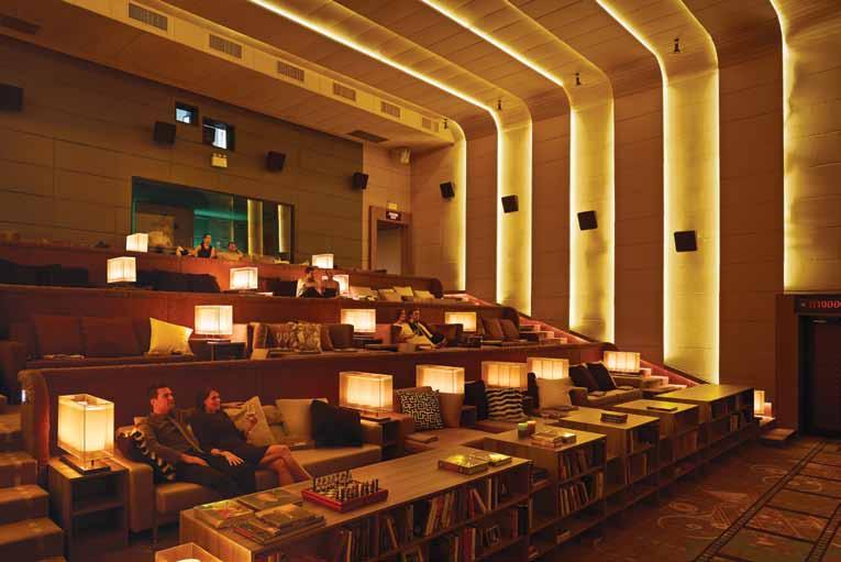 Cinema interior view Beirut, Beijing, Buenos Aires, Doha, Dubai, Miami, Mumbai, Paris, and Shanghai.