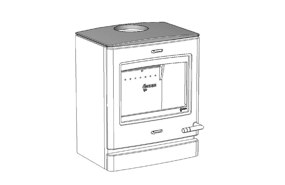 INSTALLATION INSTRUCTIONS 8 7. CAST TOP This appliance can be fitted with an optional cast top plate. The type of plate will depend on whether the appliance is installed with a top* or rear flue exit.