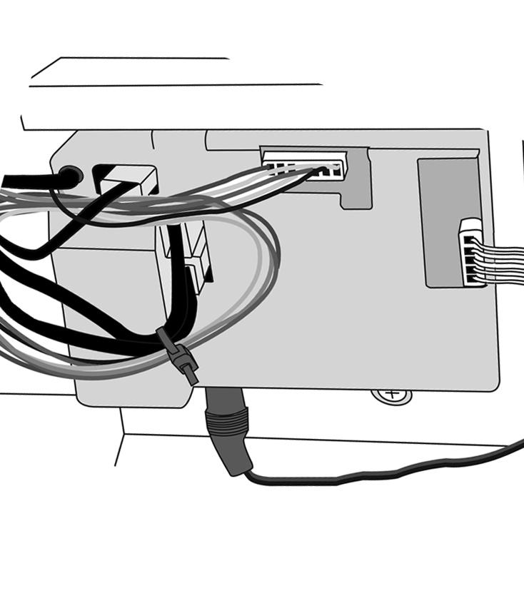 8.3 If necessary cut any cable ties and disconnect the lead from the control box (see Diagram 26). AR1604 26 Ignition lead connection 7.