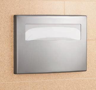 Toilet Seat Cover Dispensers B-4221 ConturaSeries SURFACE MOUNTED SEAT-COVER DISPENSER Satin-finish stainless steel.