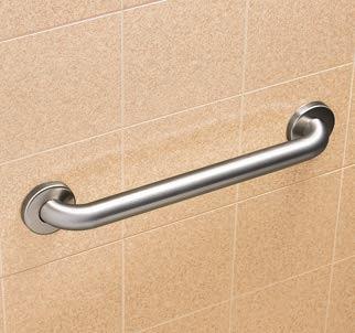 Grab Bars CONFIGURATIONS, DIMENSIONS, FINISHES: 1 1 2" (38MM) DIA.