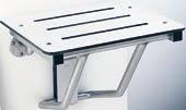Frame and mounting brackets are type 304 stainless steel and feature self-locking mechanism. Supports up to 360 lbs (163 kg) when properly installed.